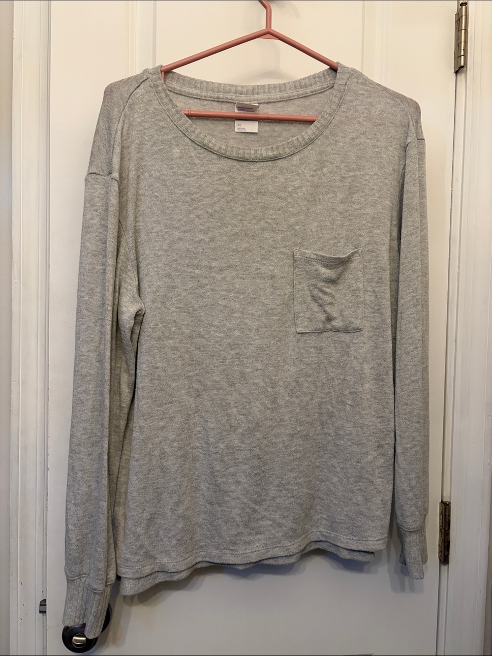stars above Heather Gray Scoop Neck Long Sleeve Pocket Sweater